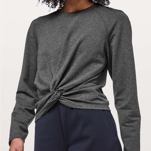 Lululemon Tuck and Gather Pullover (Charcoal Gray) Size 10 NWOT